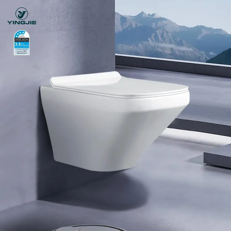 Toilette appeso a miagia in porçellaña con filigrana
